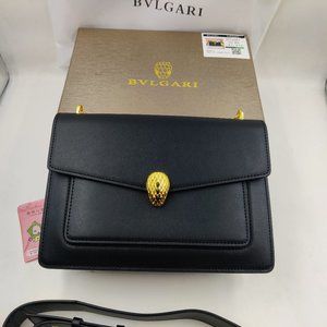 BVLGARI  Leather Serpenti Forever Cross-Body Bag